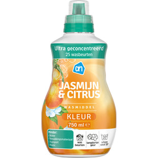 Wasmiddel kleur jasmijn & citrus
