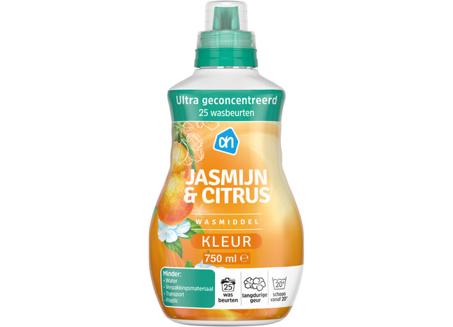 Wasmiddel kleur jasmijn & citrus