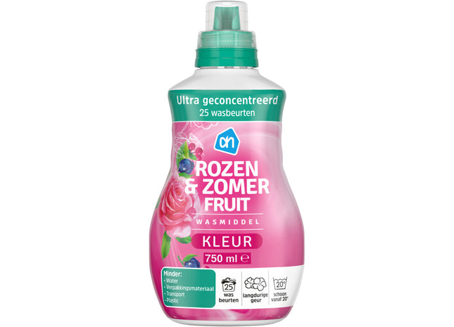 Wasmiddel kleur rozen & zomerfruit