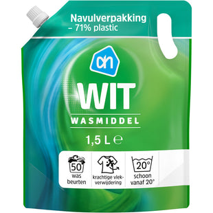 Wasmiddel wit navulling