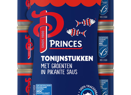 Princes Tonijnstukken groente pikant voordeelpak