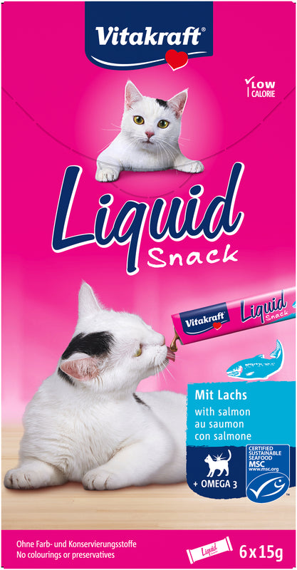 Vitakraft Liquid snack zalm & omega