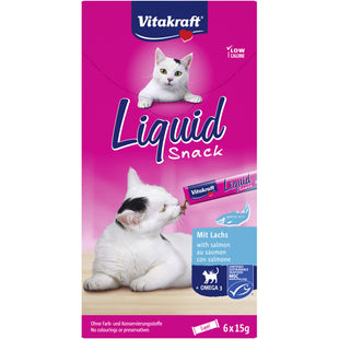 Vitakraft Liquid snack zalm & omega