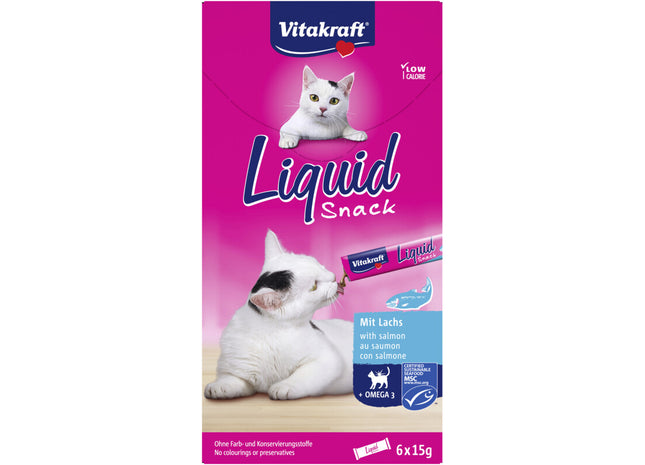 Vitakraft Liquid snack zalm & omega
