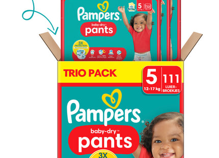 Pampers Baby-dry pants luierbroekjes 5 trio pack