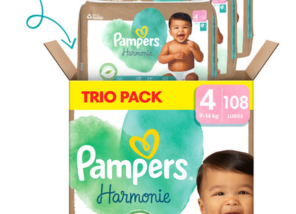 Pampers Harmonie luiers maat 4 trio pack