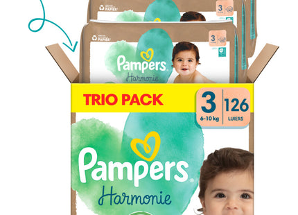 Pampers Harmonie diapers size 3 trio pack