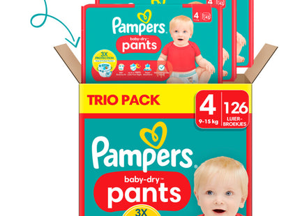 Pampers Baby-dry pants luierbroekjes 4 triopack