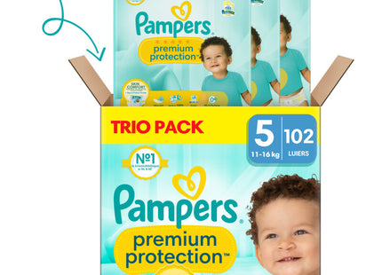 Pampers Premium protection luiers 5 trio pack