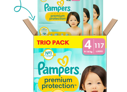 Pampers Premium protection luiers 4 trio pack