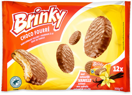 Brinky Choco fourré vanillesmaak volkorentarwe