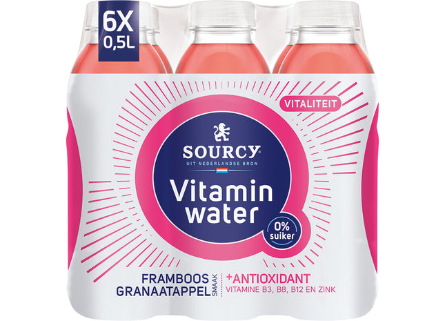 Sourcy Vitaminwater Himbeer-Granatapfel-Tablett