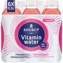 Sourcy Vitaminwasser Himbeere Granatapfel 6er-Pack