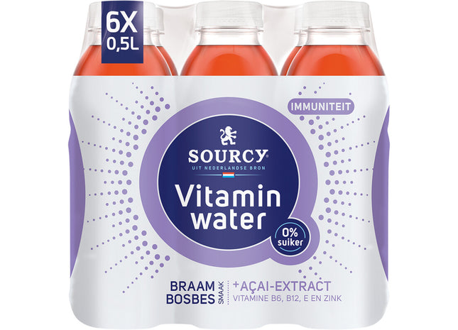 Sourcy Vitaminwater Brombeer-Acai-Tablett