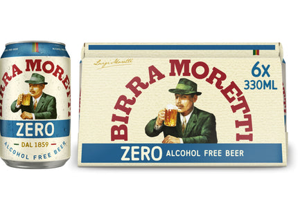 Birra Moretti Zero alcohol-free beer 6-pack