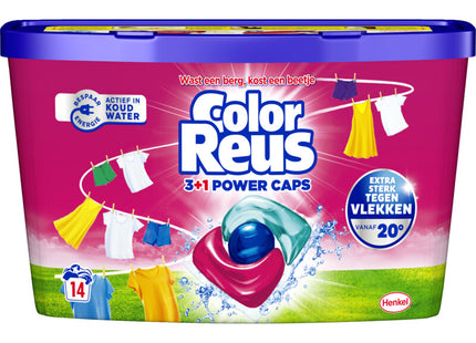 Witte Reus Color 3 + 1 power detergent capsules color