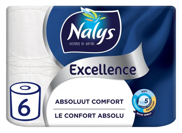 Nalys Excellence 5-laags maxi-vel toiletpapier