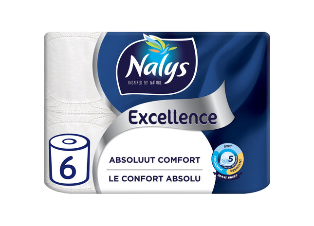 Nalys Excellence 5-laags maxi-vel toiletpapier