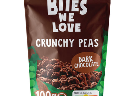 BitesWeLove Crunchy peas dark chocolate