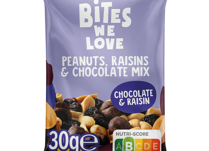 BitesWeLove Peanuts, raisins & chocolate mix