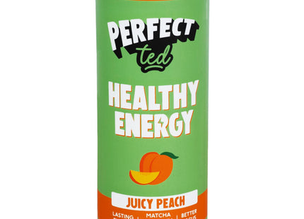 Perfect Ted Matcha green tea energy juicy peach