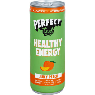 Perfect Ted Matcha green tea energy juicy peach