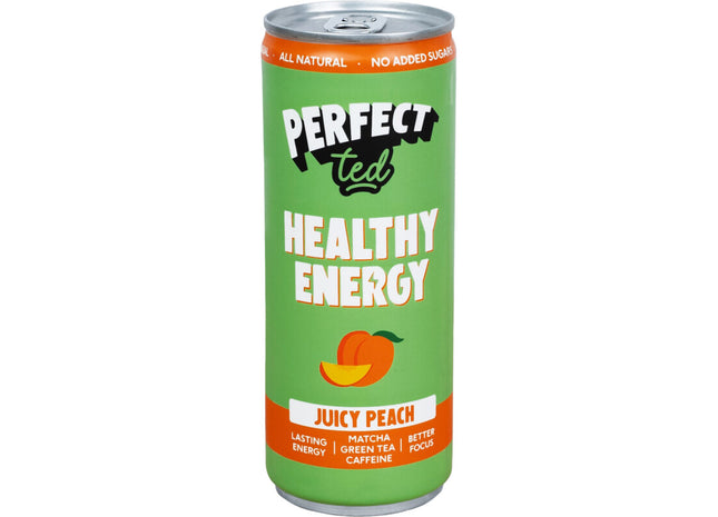 Perfect Ted Matcha green tea energy juicy peach