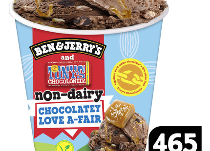 Ben & Jerry's Tony's chocolonely love a-fair non-dairy