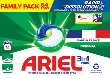 Ariel 3-in-1 pods original detergent capsules