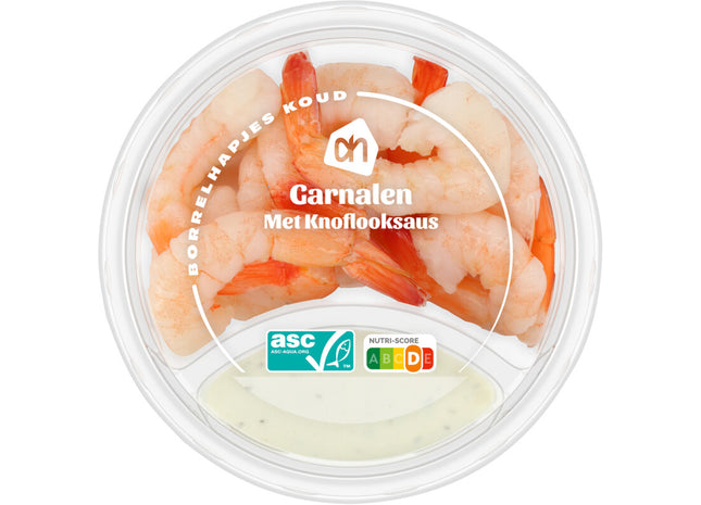 Garnalen met knoflooksaus