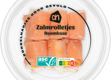 Zalmrolletjes met roomkaas