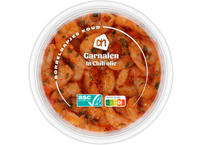 Garnalen in chili olie