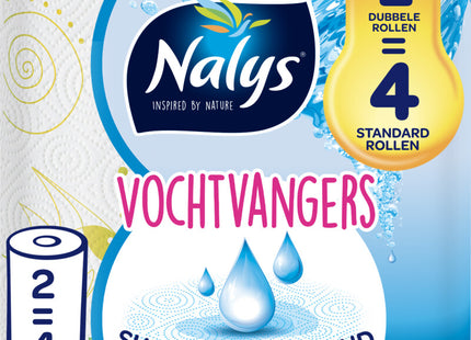 Nalys Vochtvangers keukenpapier 2=4 rol