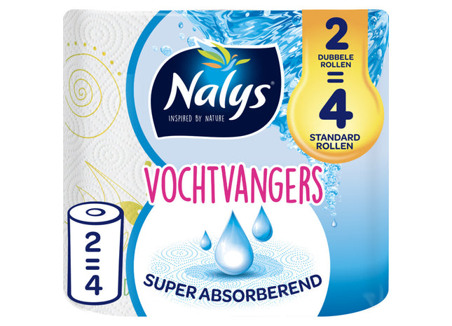 Nalys Moisture Absorbers Küchenpapier 2=4 Rollen