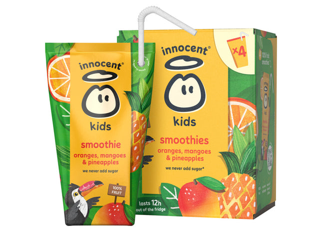 Innocent Kids orange mango 4-pack