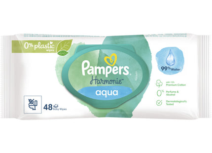Pampers Harmonie aqua baby wipes