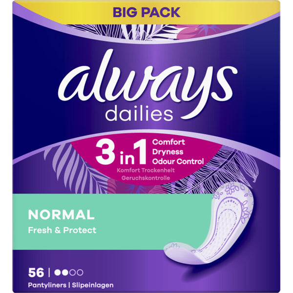 Always Fresh normal 0% perfume inlegkruisje
