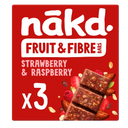 Nakd. Fruit & Fibre Bars Strawberry Raspberry