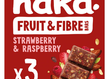 Nakd. Fruit & fibre bars strawberry raspberry