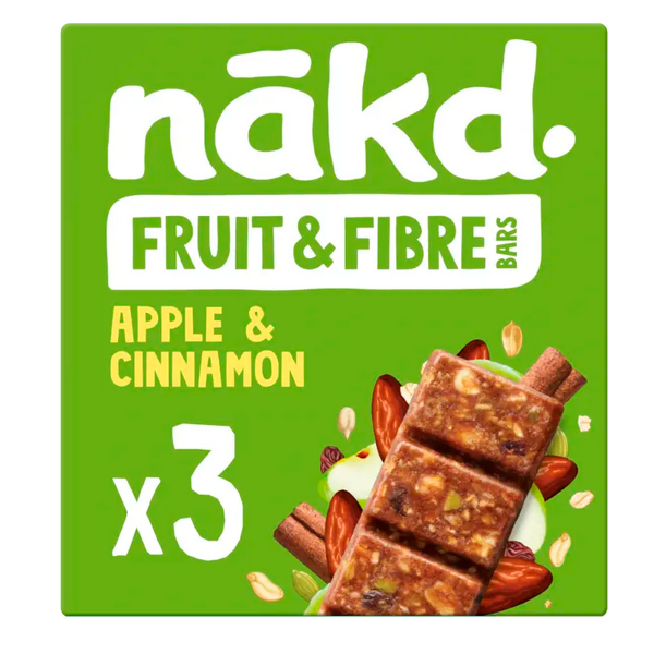 Nakd. Fruit & Fibre Bars Apple & Cinnamon