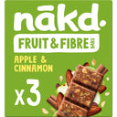 Nakd. Fruit & fibre bars apple & cinnamon