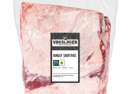 Professional butcher beef short ribs