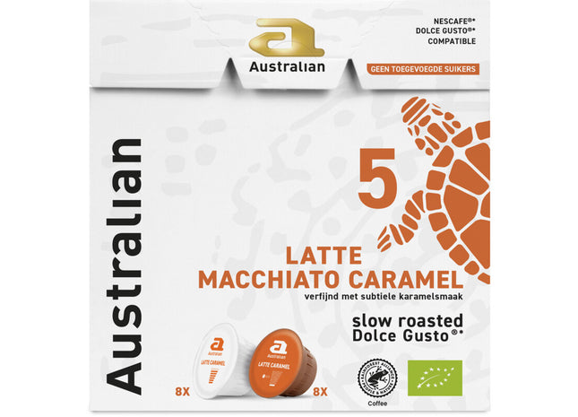 Australian Dolce gusto latte macchiato caramel
