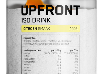 Upfront Iso drink citroen smaak