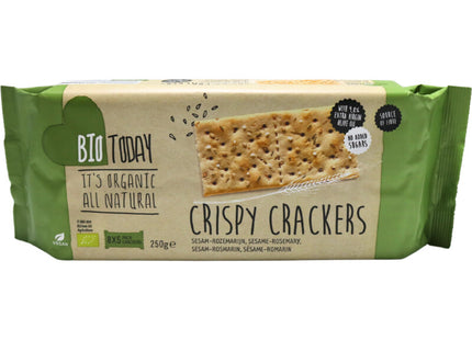 BioToday Crispy crackers sesam rozemarijn