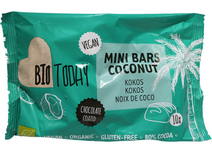 BioToday Mini bars coconut chocolate coated