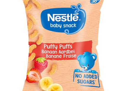 Nestlé Baby snack puffy puffs banaan aardbei 7+