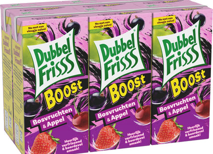 DubbelFrisss Boost bosvruchten & appel 6-pack