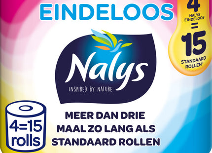 Nalys Endless toilet paper 2-ply 4=15 roll