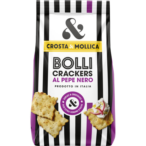 Crosta & Mollica Bolli crackers zwarte peper